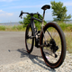 A photo of the mud splashed up the rear of a Specialized e-bike.